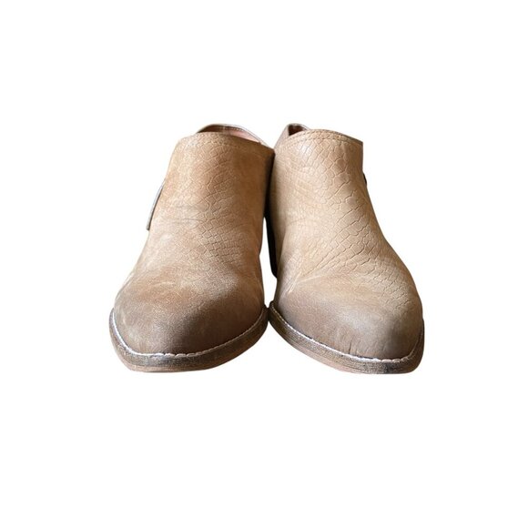 Zodiac Margot Tan Ankle Bootie Western Pointed Brown Leather Women's 9.5 - Picture 5 of 8